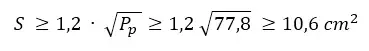 Formula de seccion transversal del nucleo.webp