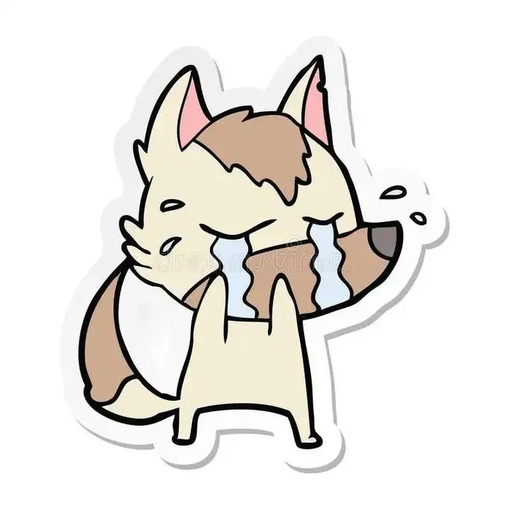 creative-sticker-cartoon-crying-wolf-original-150966756.webp